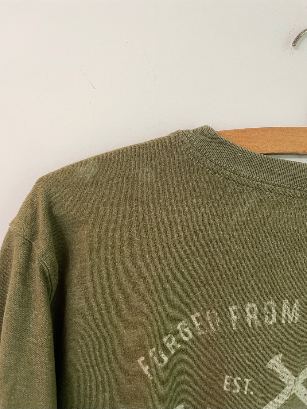 Carhartt Men's Olive Green Relaxed Fit Short-Sleeve Pocket Tee Size M Thrashed - Picture 9 of 15